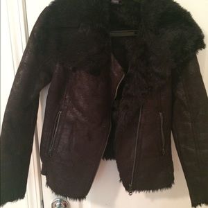 Armani exchange outwear. Shinning black color.