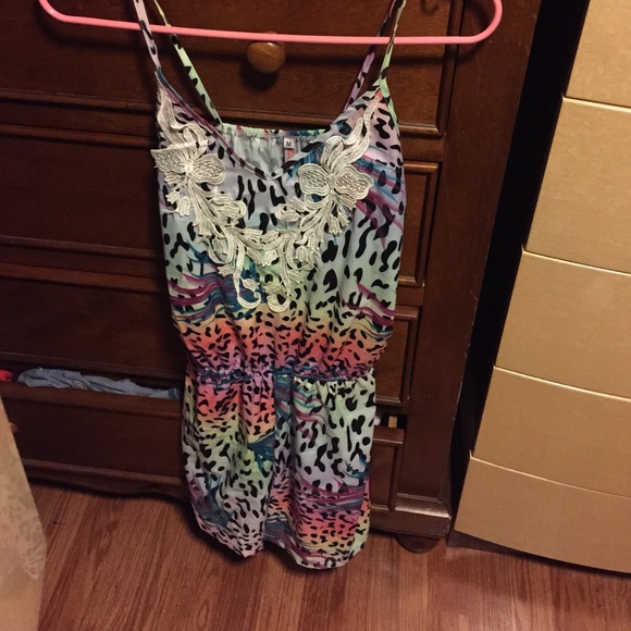 Multi colored romper 😊