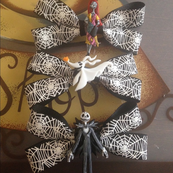 Nightmare Before Christmas Handmade Hair Bows