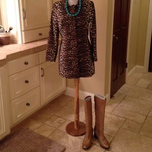 Banana Republic leopard print tailored jacket.