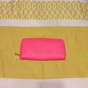 Morena: Zip Around Wallet (Hot Pink)