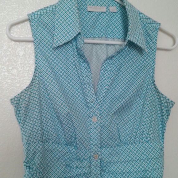 Blue patterned top - Picture 4 of 4