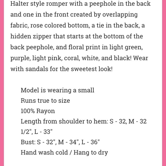 SOLDโก๏ธ๐2XHOST PICK Ever after Romper Peach - Picture 4 of 4