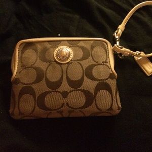 AUTHENTIC coach wristlet!!