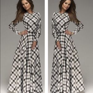 GEOMETRIC Long Maxi Dress