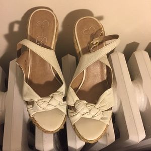 Jessica Simpson leather espadrilles