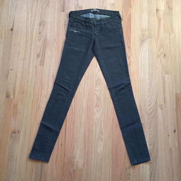 Charcoal gray denim