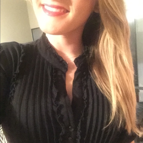 slimming black 3/4 length sleeve dress