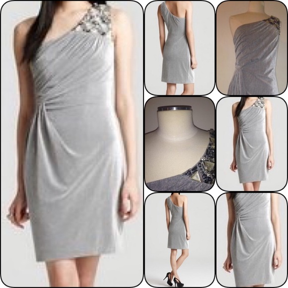 👠💋Hoaglund NY 1 Shoulder Embellished Dress. NWT