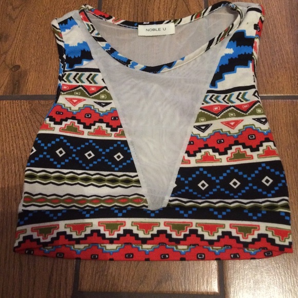 Colorful halter top