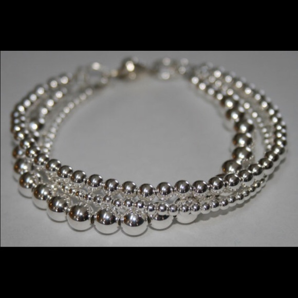 Sterling silver bracelet, 2.5mm, 4mm, 6mm - Picture 1 of 1