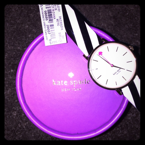 ♠️Kate Spade Candy Stripe Patent Leather Watch♠️