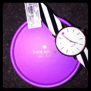 ♠️Kate Spade Candy Stripe Patent Leather Watch♠️
