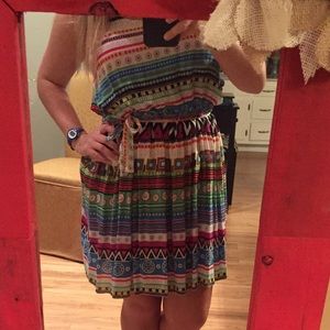 Aztec print dress
