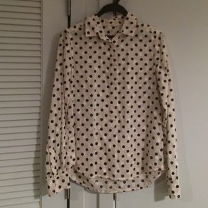 J.Crew polka dot pullover