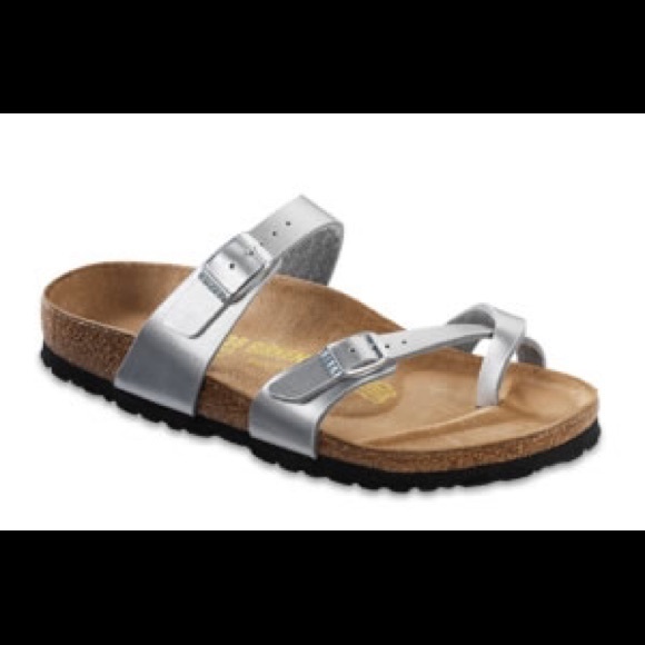 Mayari silver Birkenstocks