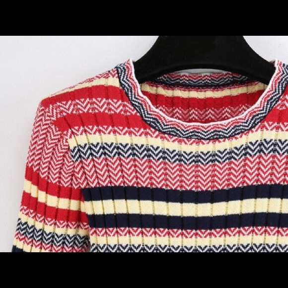 Red Knit Dress - Picture 2 of 4