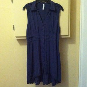 Navy blue historic house tour tunic modcloth