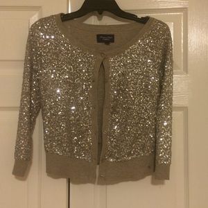 American Eagle Sequin Cardigan