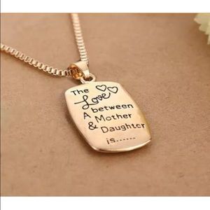 Mom and daughter necklace