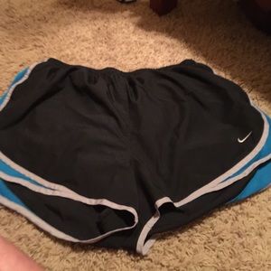 Black and Grey Dri Fit running shorts