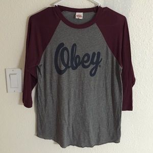 OBEY BASEBALL T