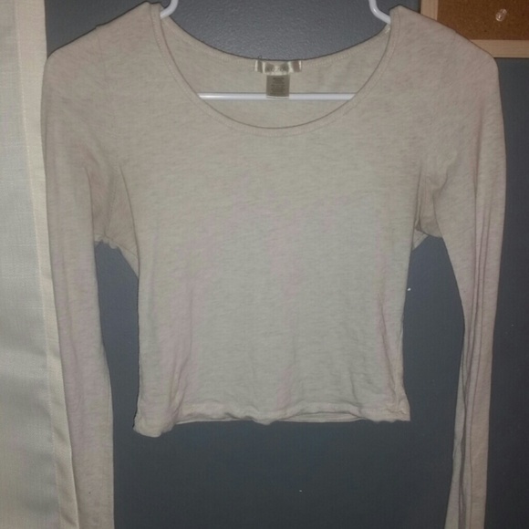 bozzolo long sleeve crop top