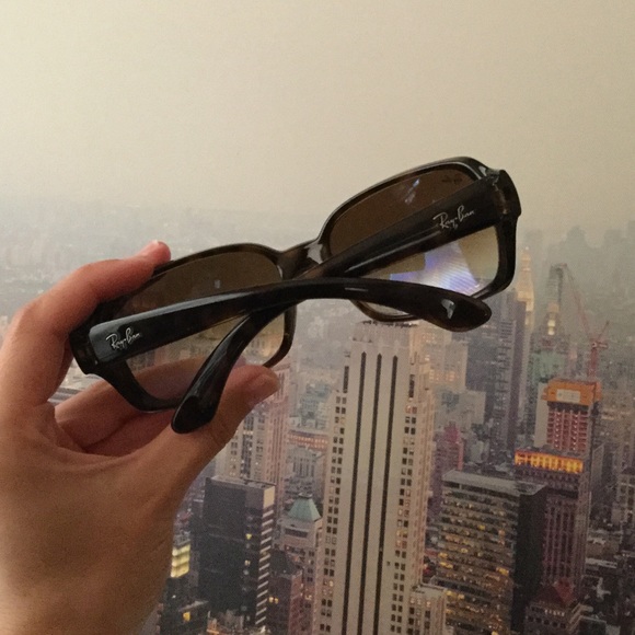 Women's tortoise shell wrap-around Ray-Ban - Picture 2 of 4