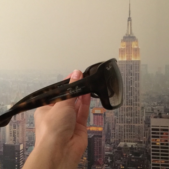 Women's tortoise shell wrap-around Ray-Ban - Picture 4 of 4