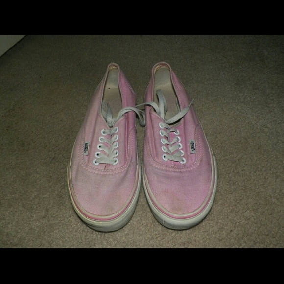 Baby Pink Vans Size 8