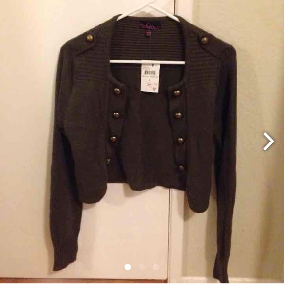 ❤️SOLD ❤️Military Jacket Sweater Cardigan
