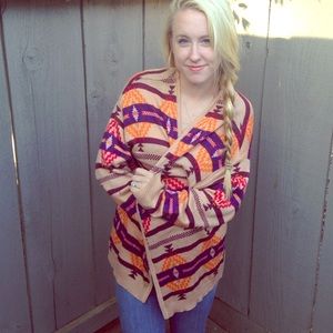 Tribal print sweater