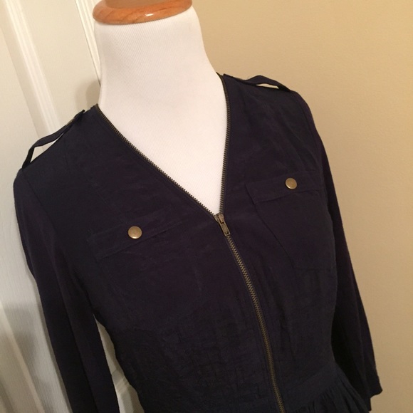 🚫Sold🚫Anthropologie D'Armee Dress Navy - Picture 4 of 4