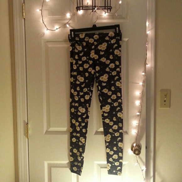 Floral printed leggings