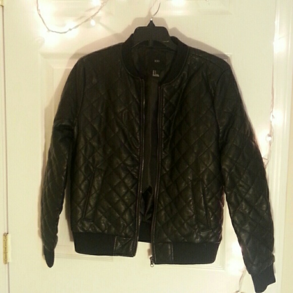 Faux leather jacket