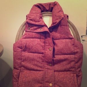 Old navy cozy vest burgundy