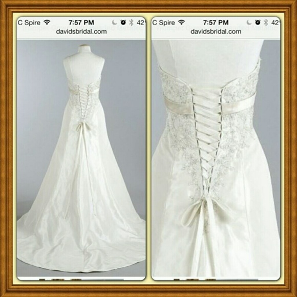 Wedding Dress David's Bridal - Picture 2 of 4