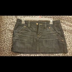 Denim mini skirt