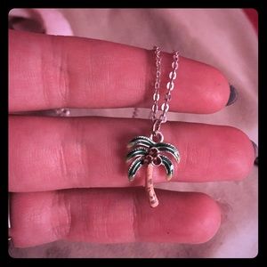 Palm tree and coconut necklace