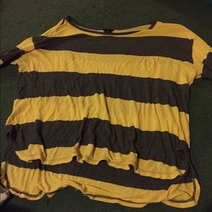 Grey and yellow shirt