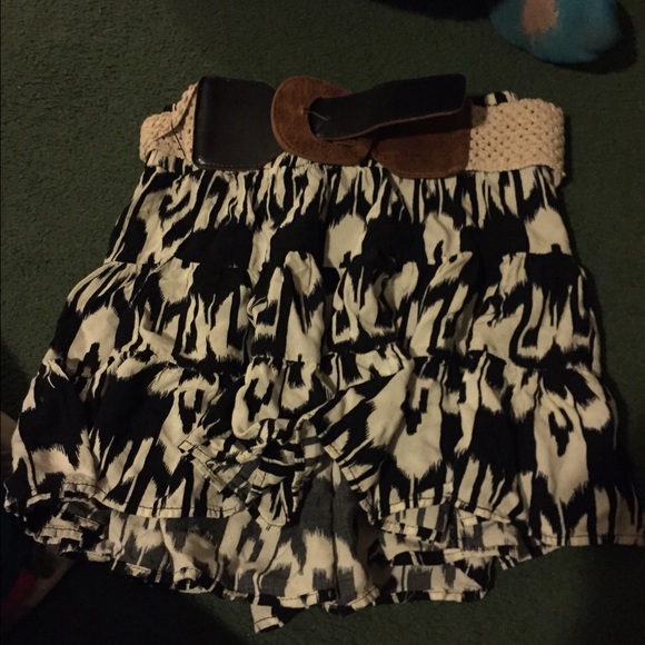 Black and white skirt