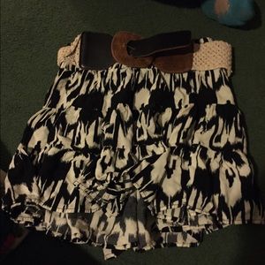 Black and white skirt