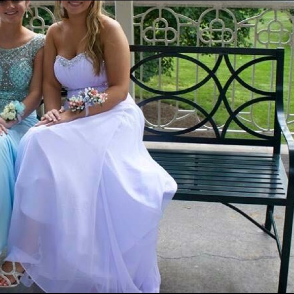 white prom dress