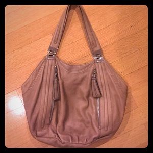 B. Makowsky Brown 100% Genuine Leather Bag