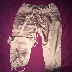 Gold silk / genie type pants