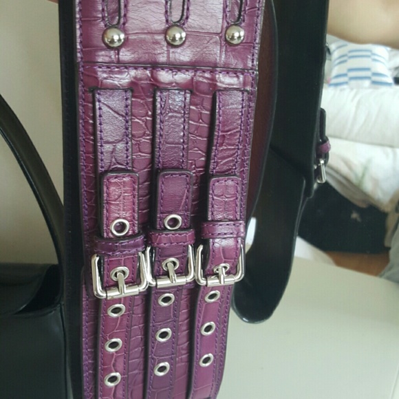 Karen Miller England genuine cocodrille leather