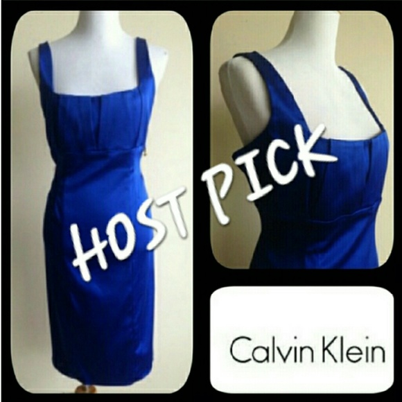 Calvin Klein Dresses & Skirts - Periwinkle Calvin Klein Satin Dress