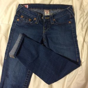 True Religion "Lizzy" Cropped Jeans