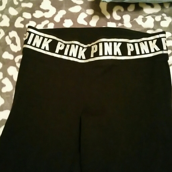 Long leg black bling ,kind of fits snug at bottom