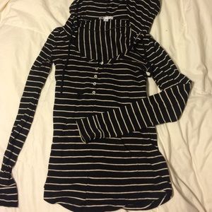 Volcom Striped Hoodie Top